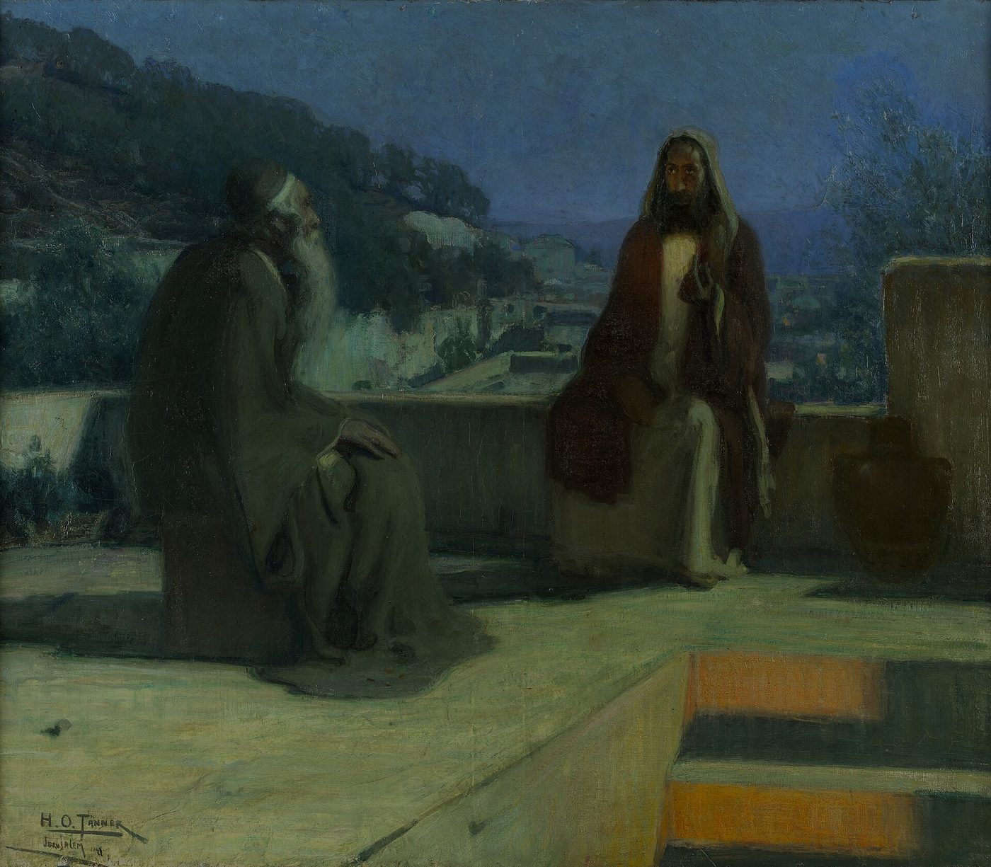 Nicodemus Visiting Jesus, by Henry Ossawa Tanner