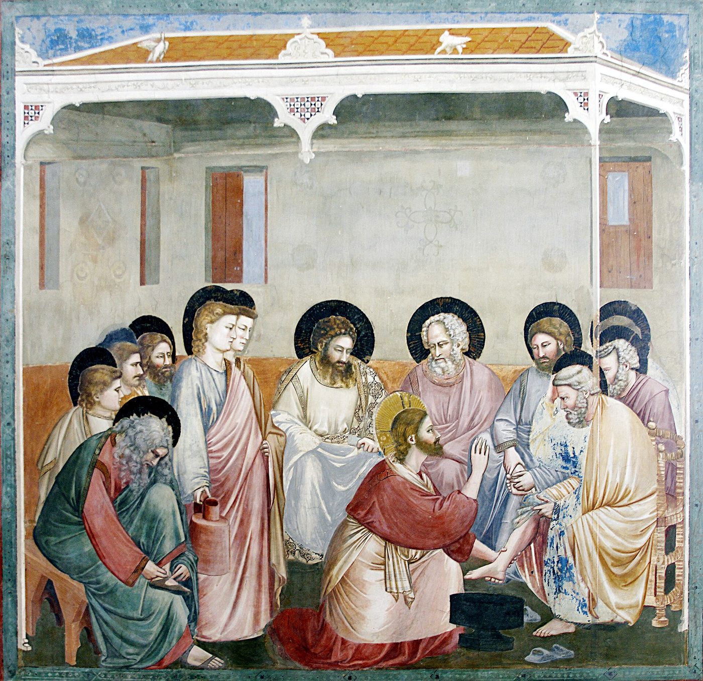 The Washing of the Feet, by Giotto