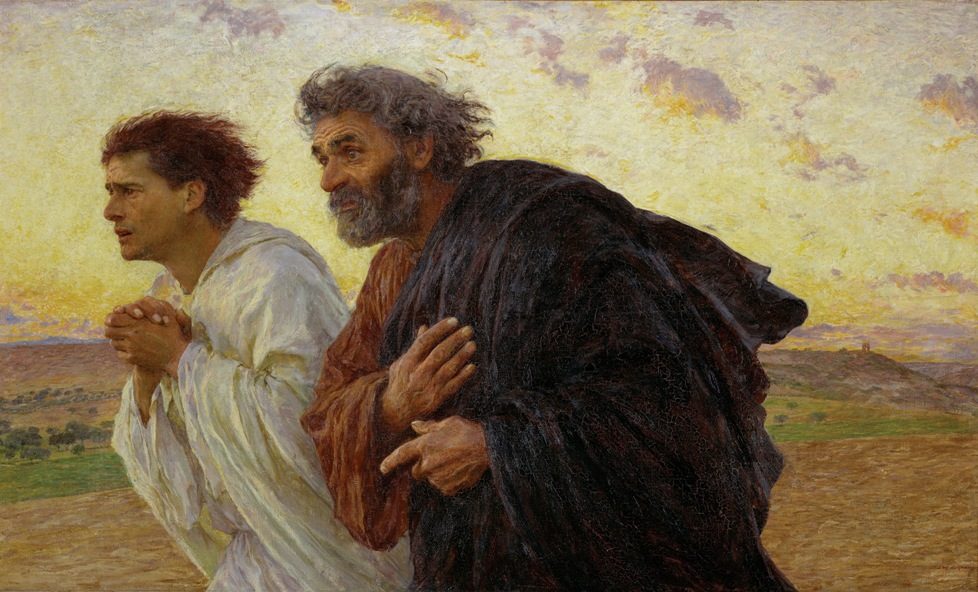 The Disciples Peter and John Running to the Tomb, by Eugène Burnand