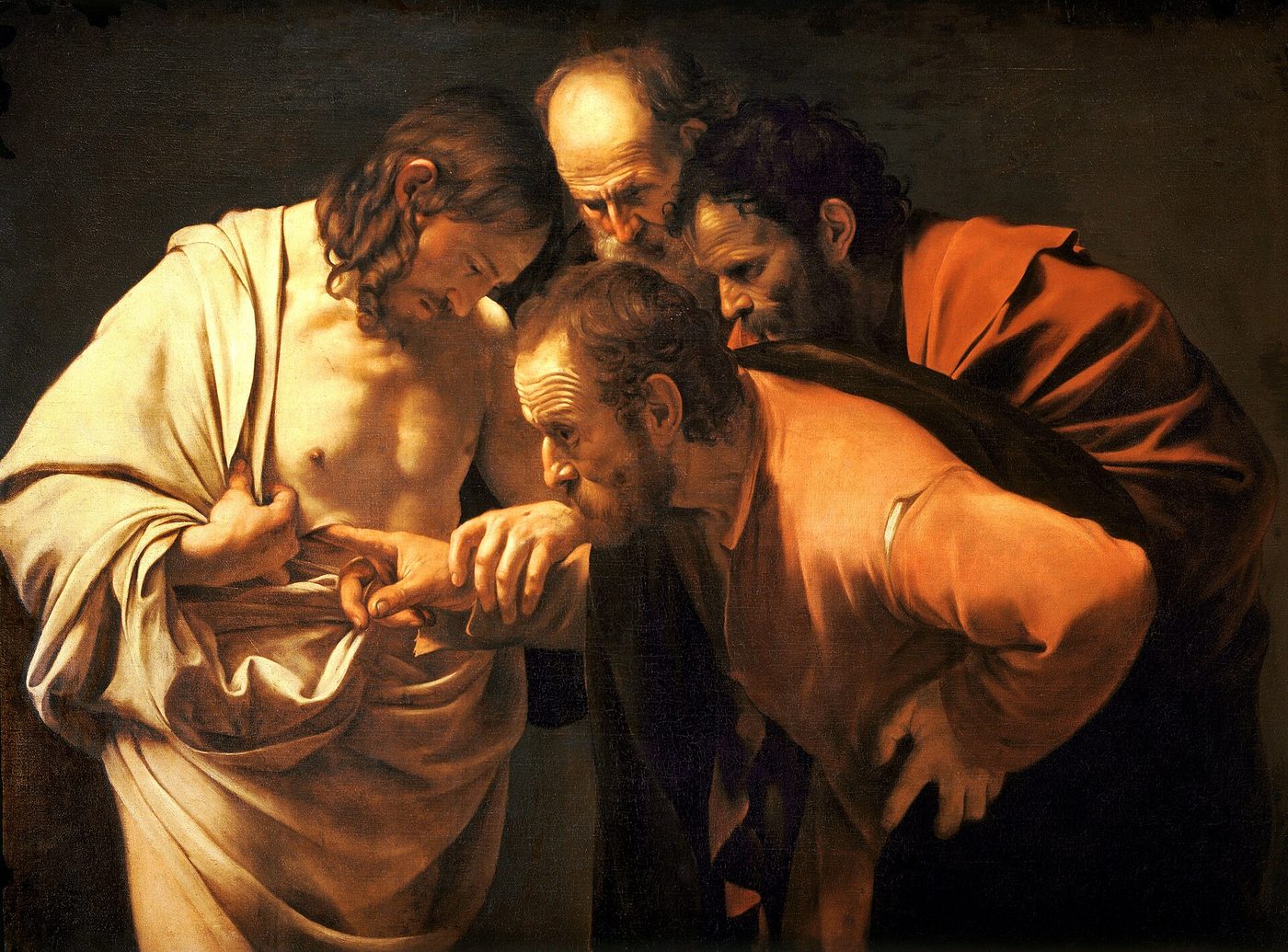 The Incredulity of Saint Thomas, by Caravaggio