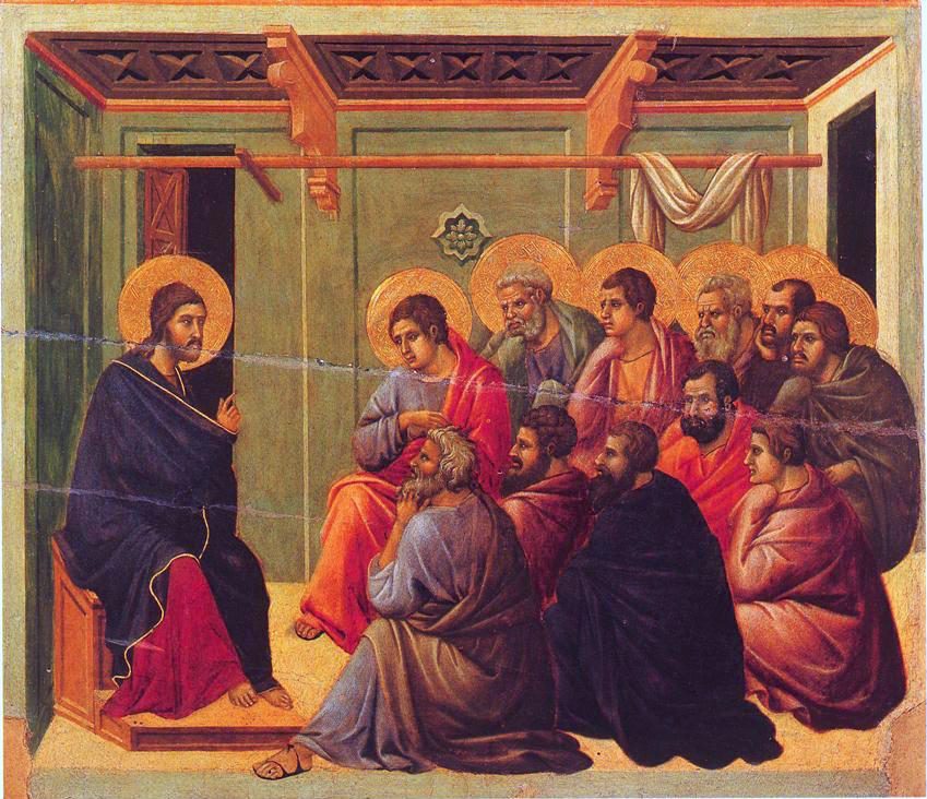 Christ Taking Leave of the Apostles, by Duccio