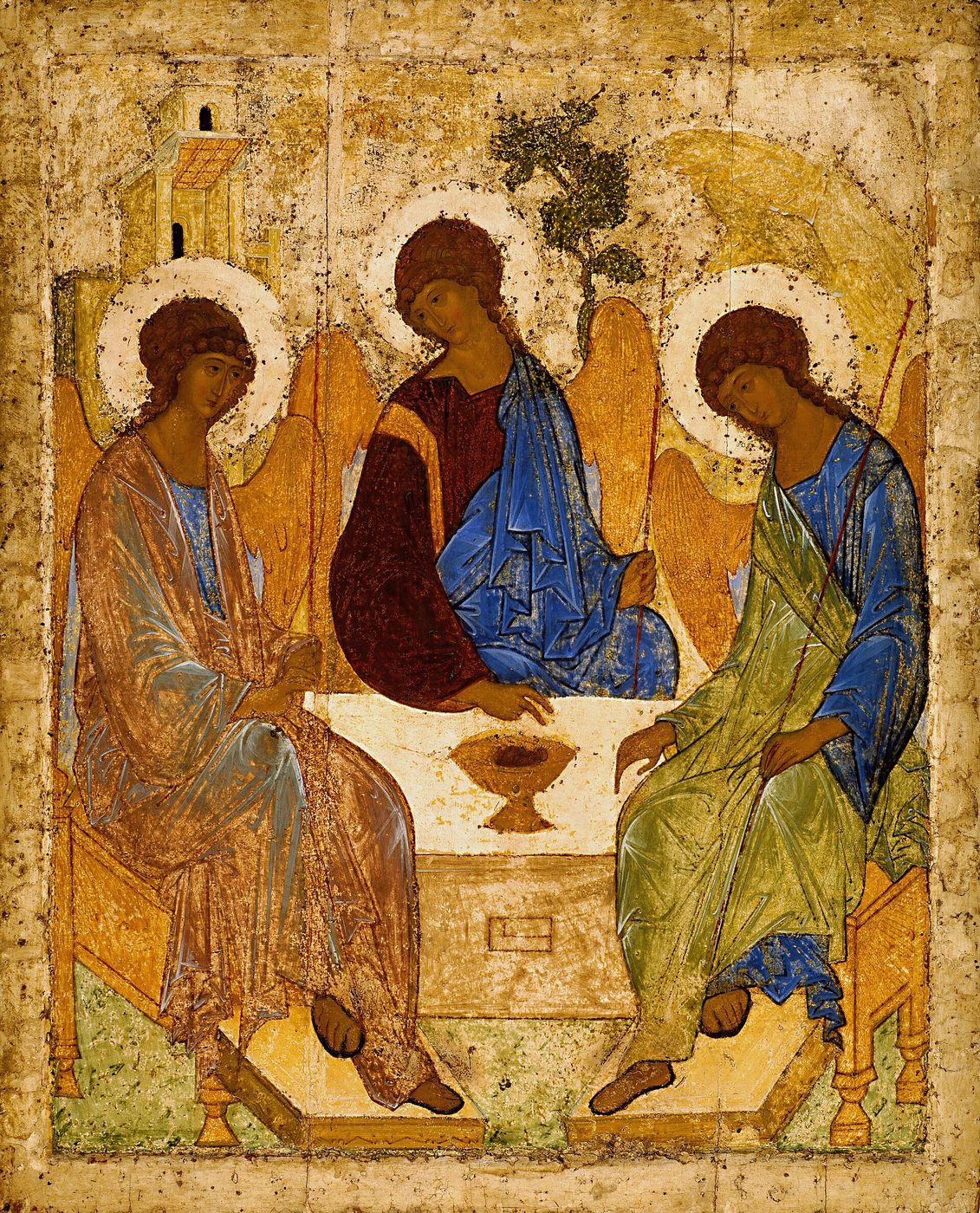 The Holy Trinity, by Andrei Rublev