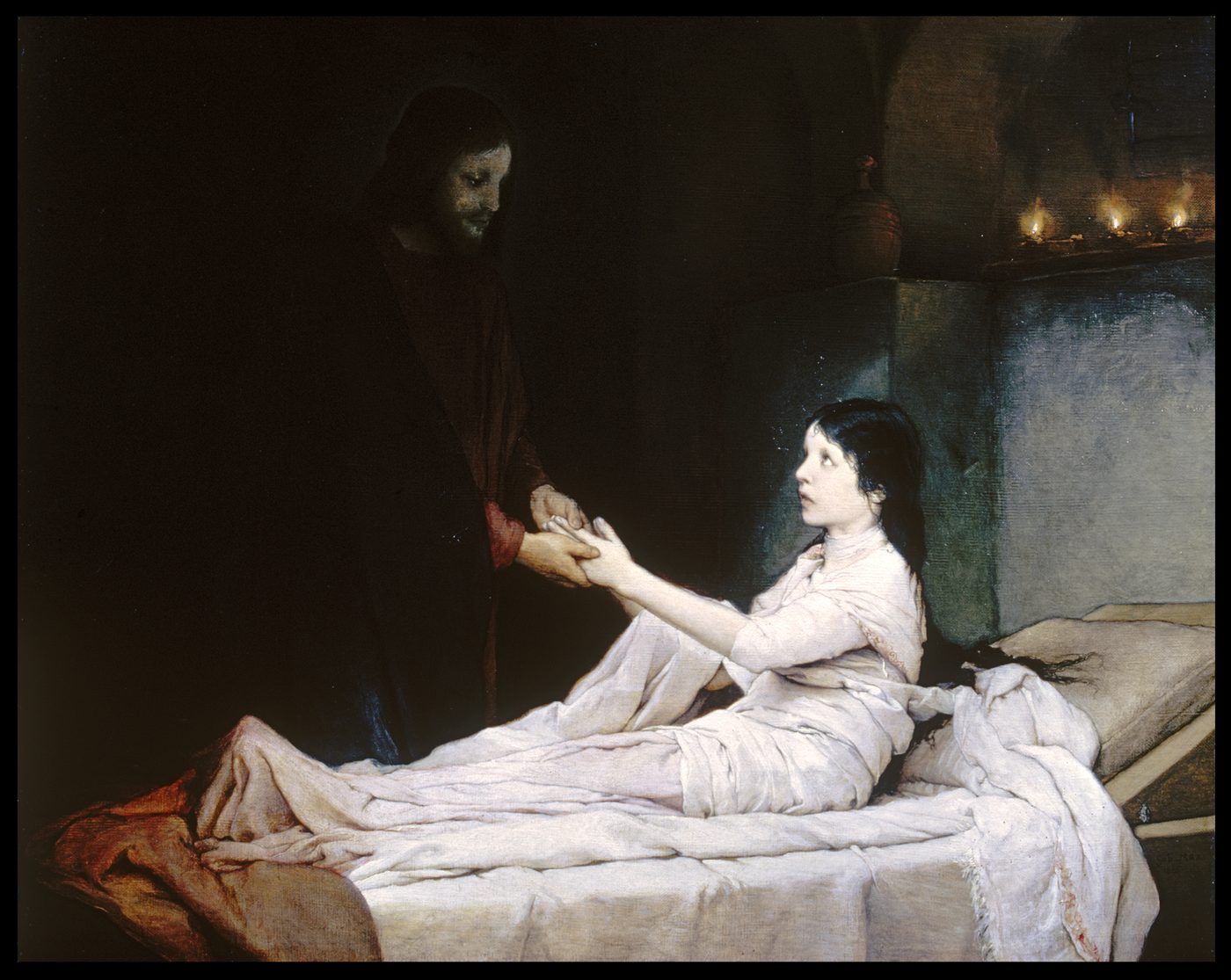 The Raising of the Daughter of Jairus, by Gabriel von Max