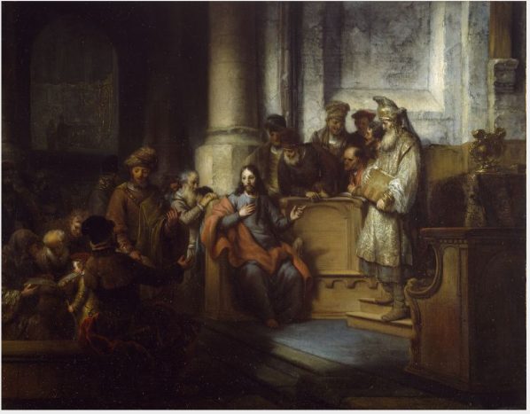Christ in the Synagogue at Nazareth, by Gerbrand van den Eeckhout