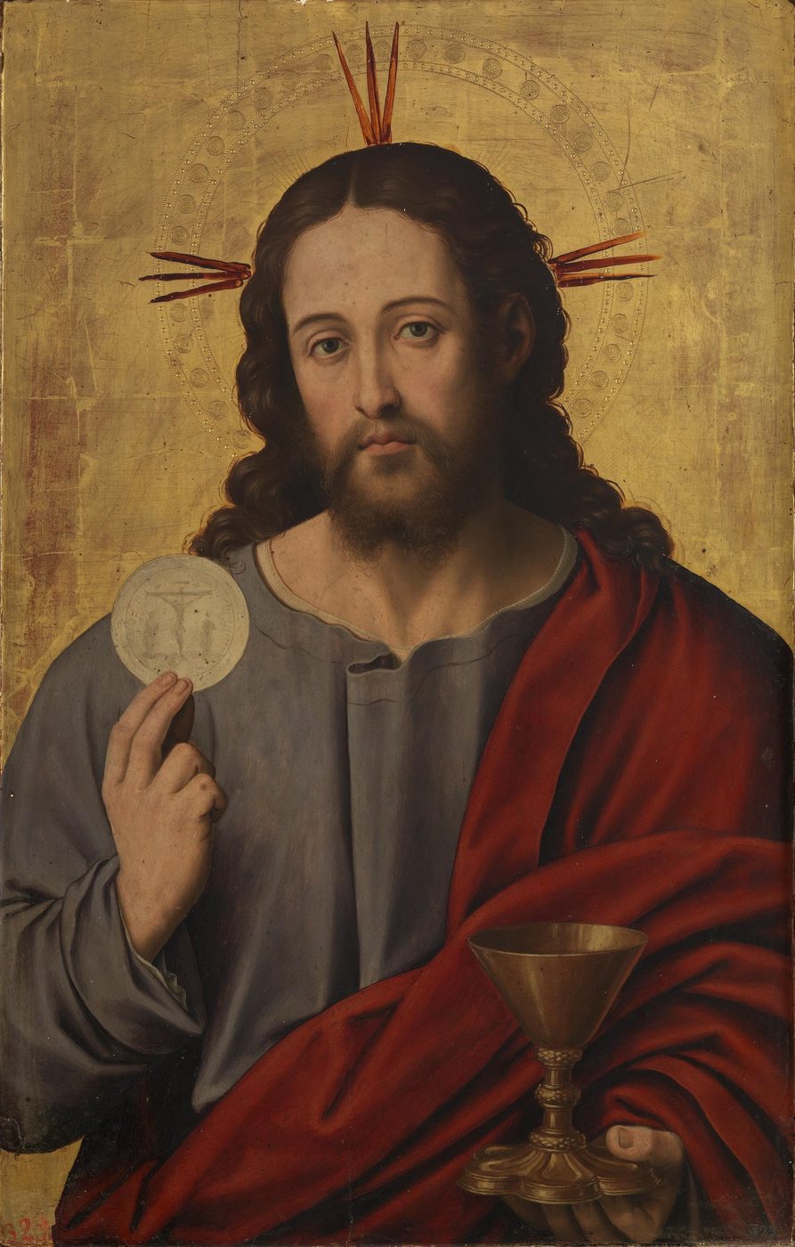 The Savior with the Eucharist, by Juan de Juanes
