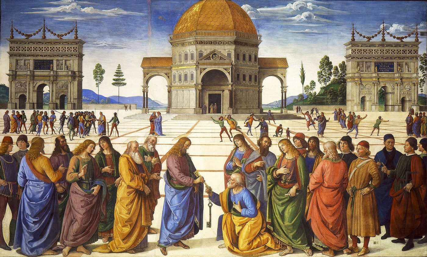 The Delivery of the Keys, by Pietro Perugino