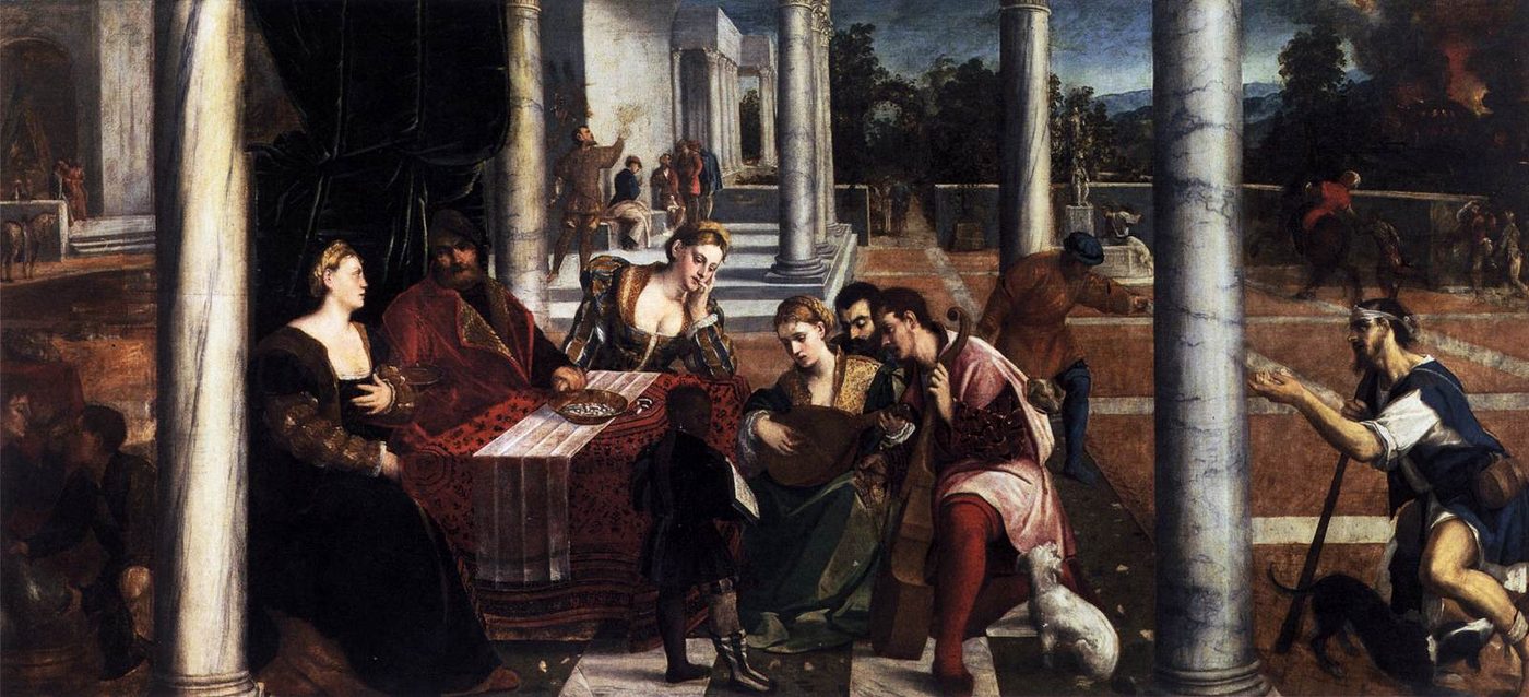 Dives and Lazarus, by Bonifazio Veronese