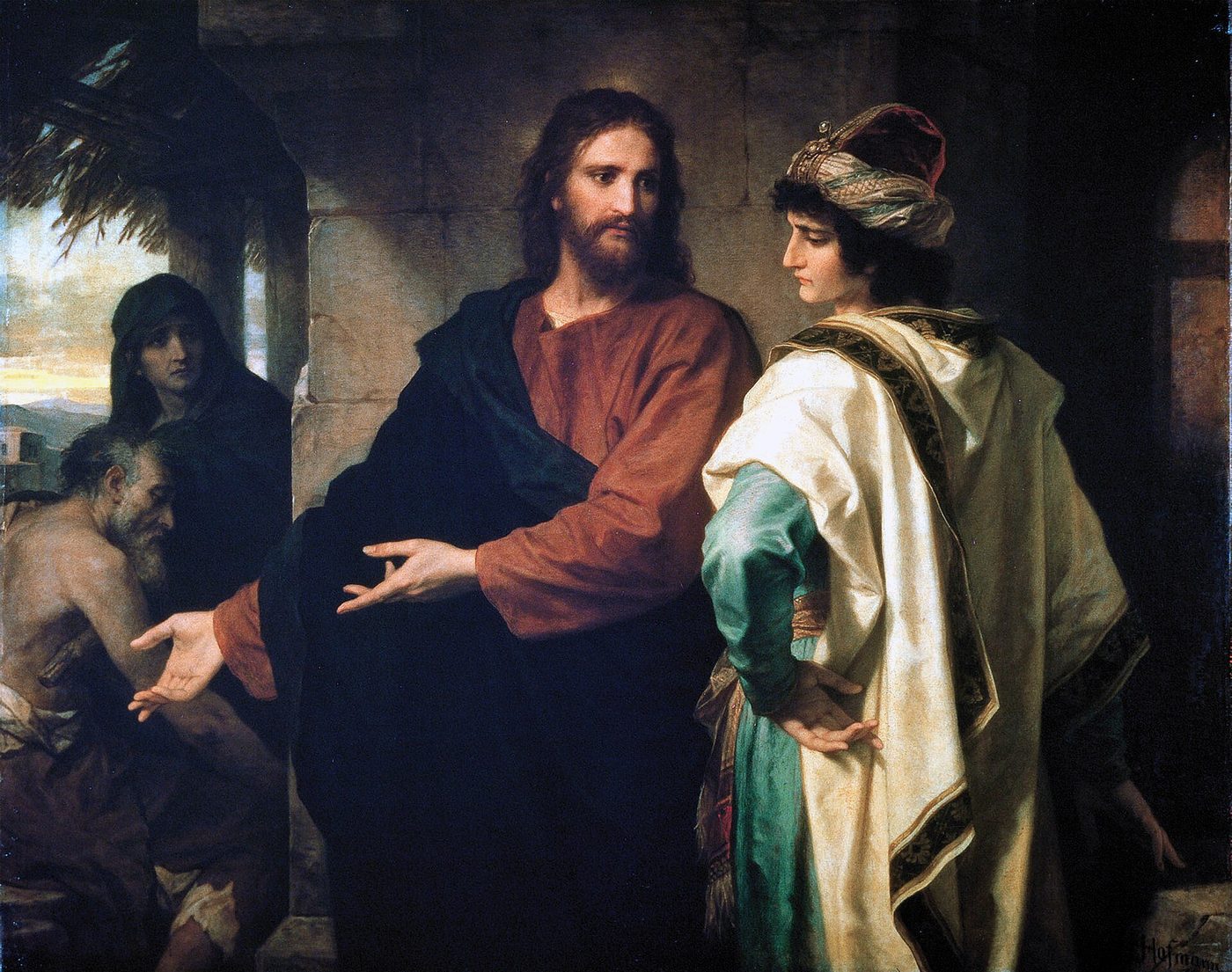 Christ and the Rich Young Ruler, by Heinrich Hofmann