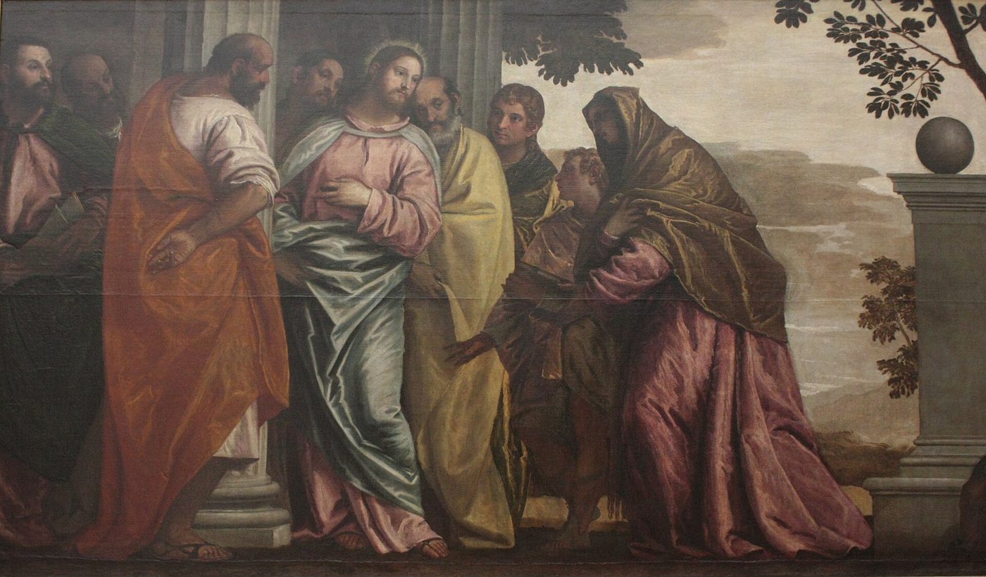 Christ and the Mother of the Sons of Zebedee, by Paolo Veronese